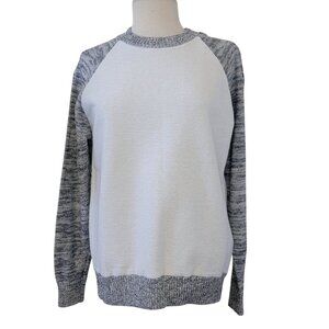 Vintage Mossimo Y2K 100% Cotton Color Block Long Sleeve Crew Neck Sweater M